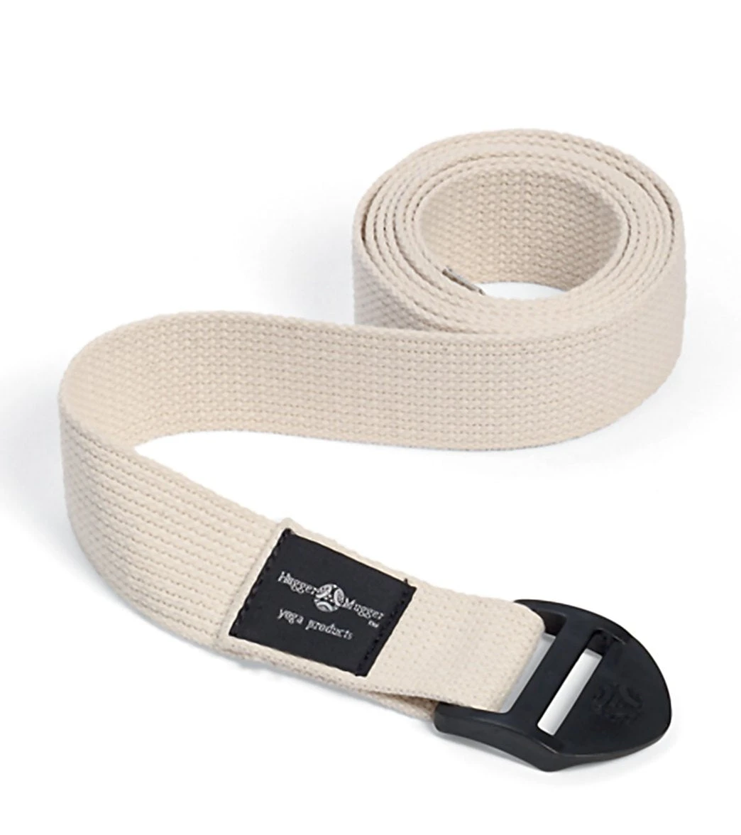 Hugger Mugger 8' Cotton Cinch Yoga Strap Natural 1 Hugger Mugger 8' Cotton Cinch Yoga Strap Natural
