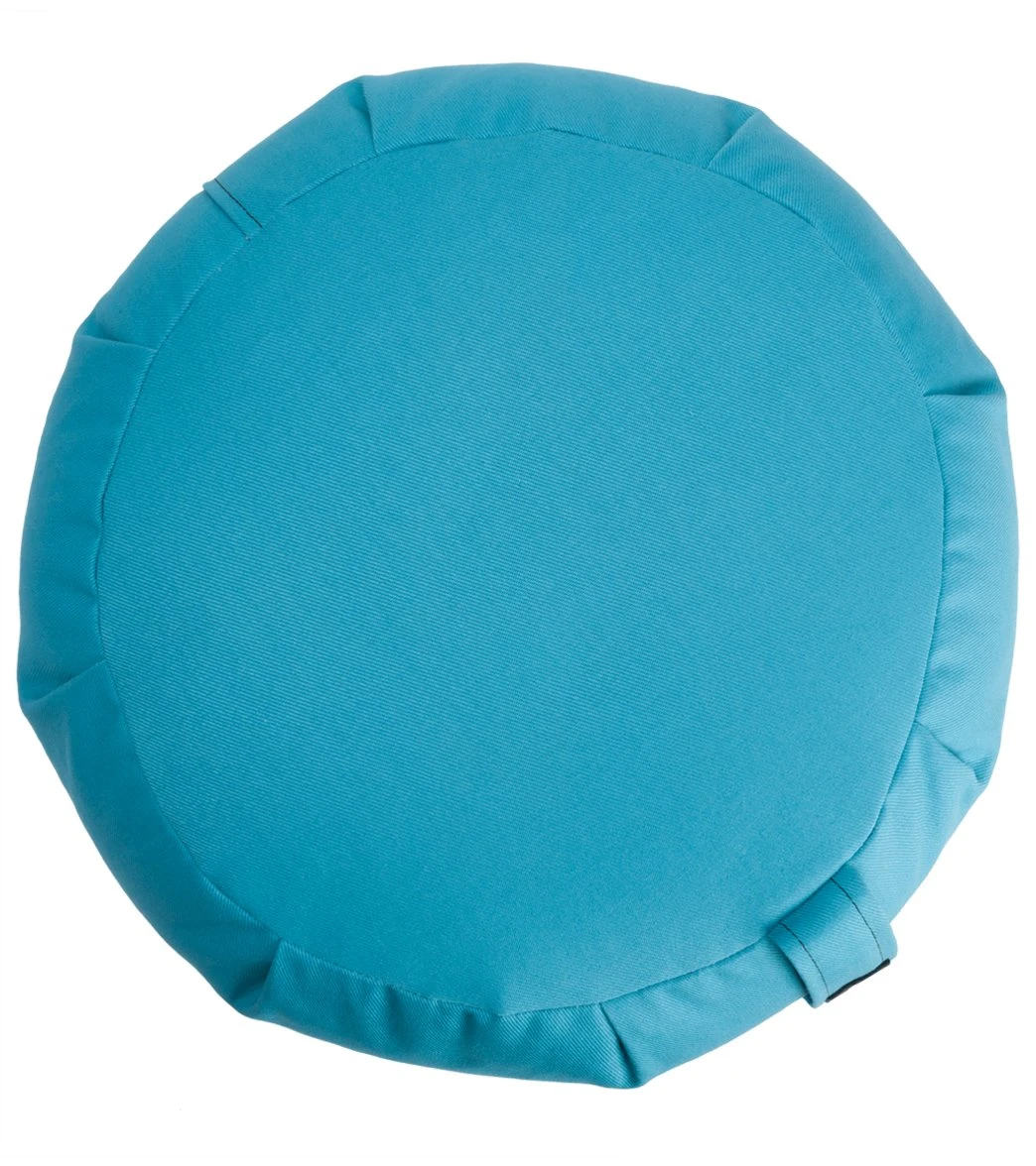 Hugger Mugger Zafu Yoga Meditation Cushion Aqua 2 Hugger Mugger Zafu Yoga Meditation Cushion Aqua - Image 2