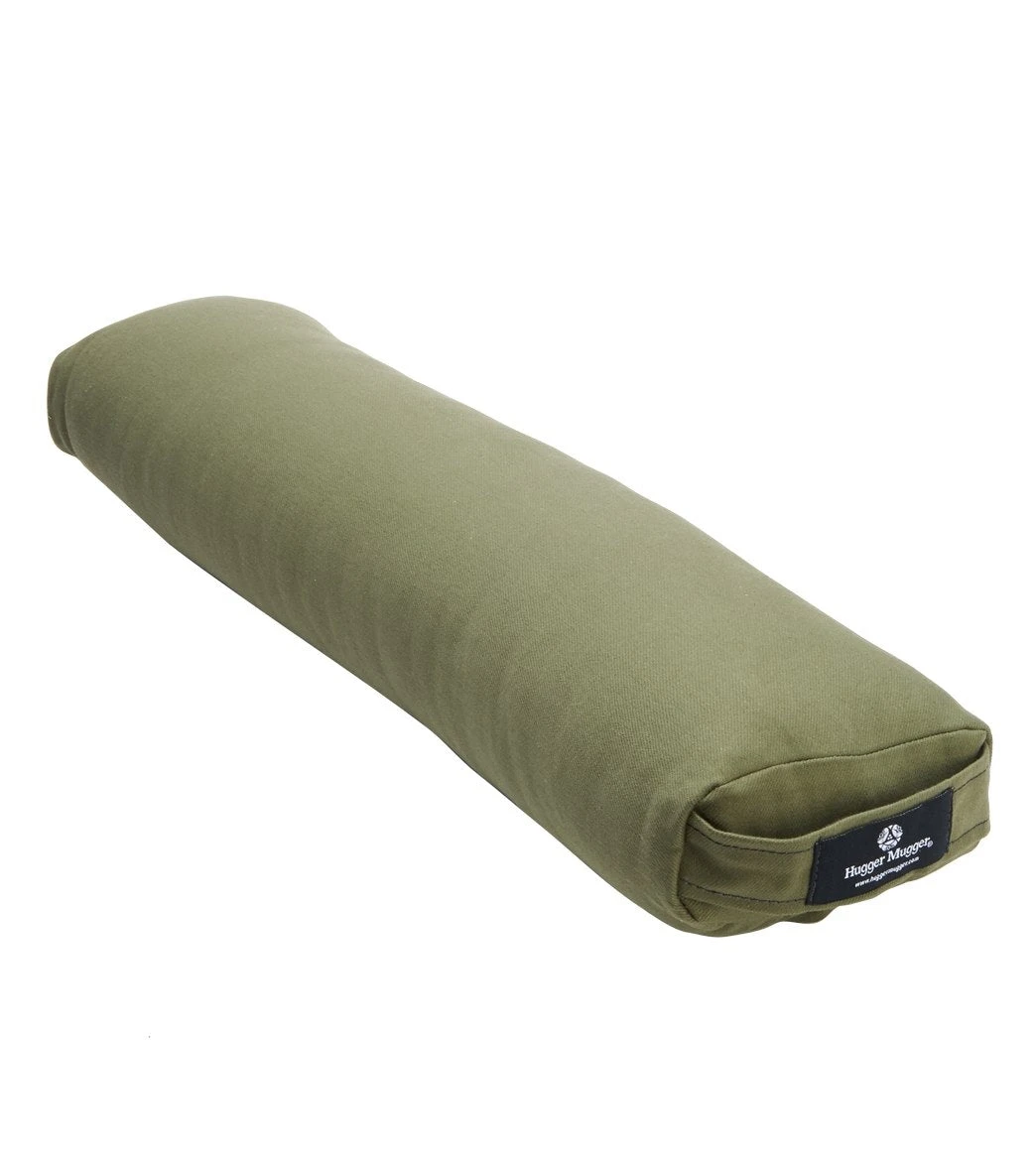 Hugger Mugger Pranayama Solid Yoga Bolster Olive 1 Hugger Mugger Pranayama Solid Yoga Bolster Olive