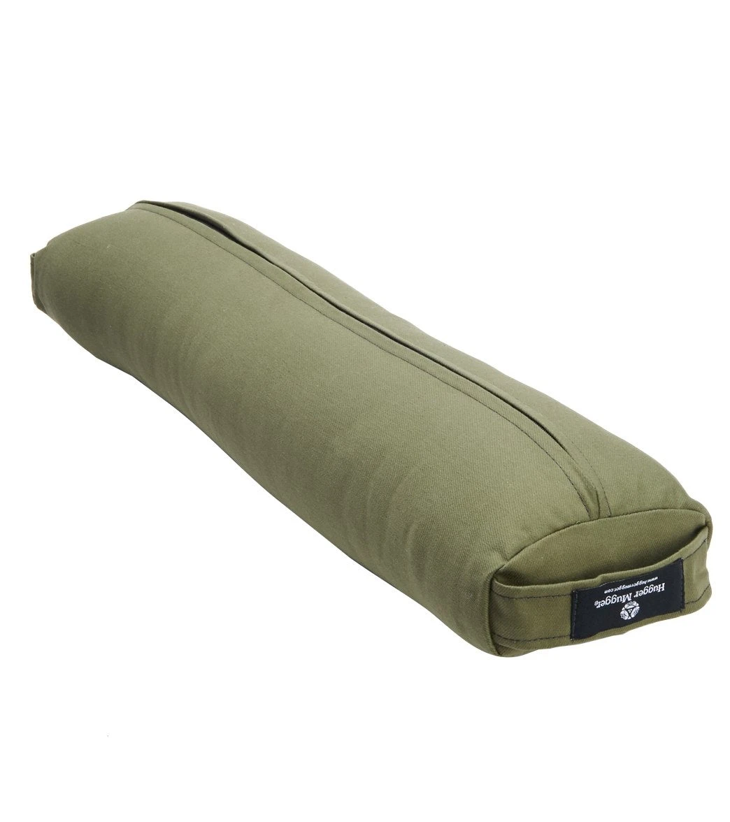 Hugger Mugger Pranayama Solid Yoga Bolster Olive 2 Hugger Mugger Pranayama Solid Yoga Bolster Olive - Image 2