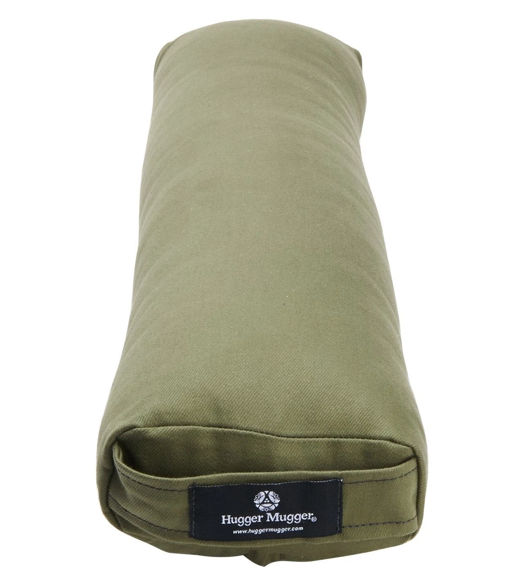 Hugger Mugger Pranayama Solid Yoga Bolster Olive 3 Hugger Mugger Pranayama Solid Yoga Bolster Olive - Image 3