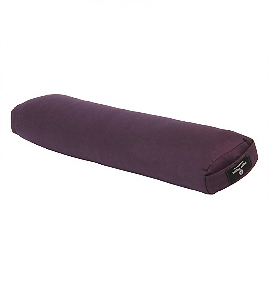 Hugger Mugger Pranayama Solid Yoga Bolster Plum 1 Hugger Mugger Pranayama Solid Yoga Bolster Plum