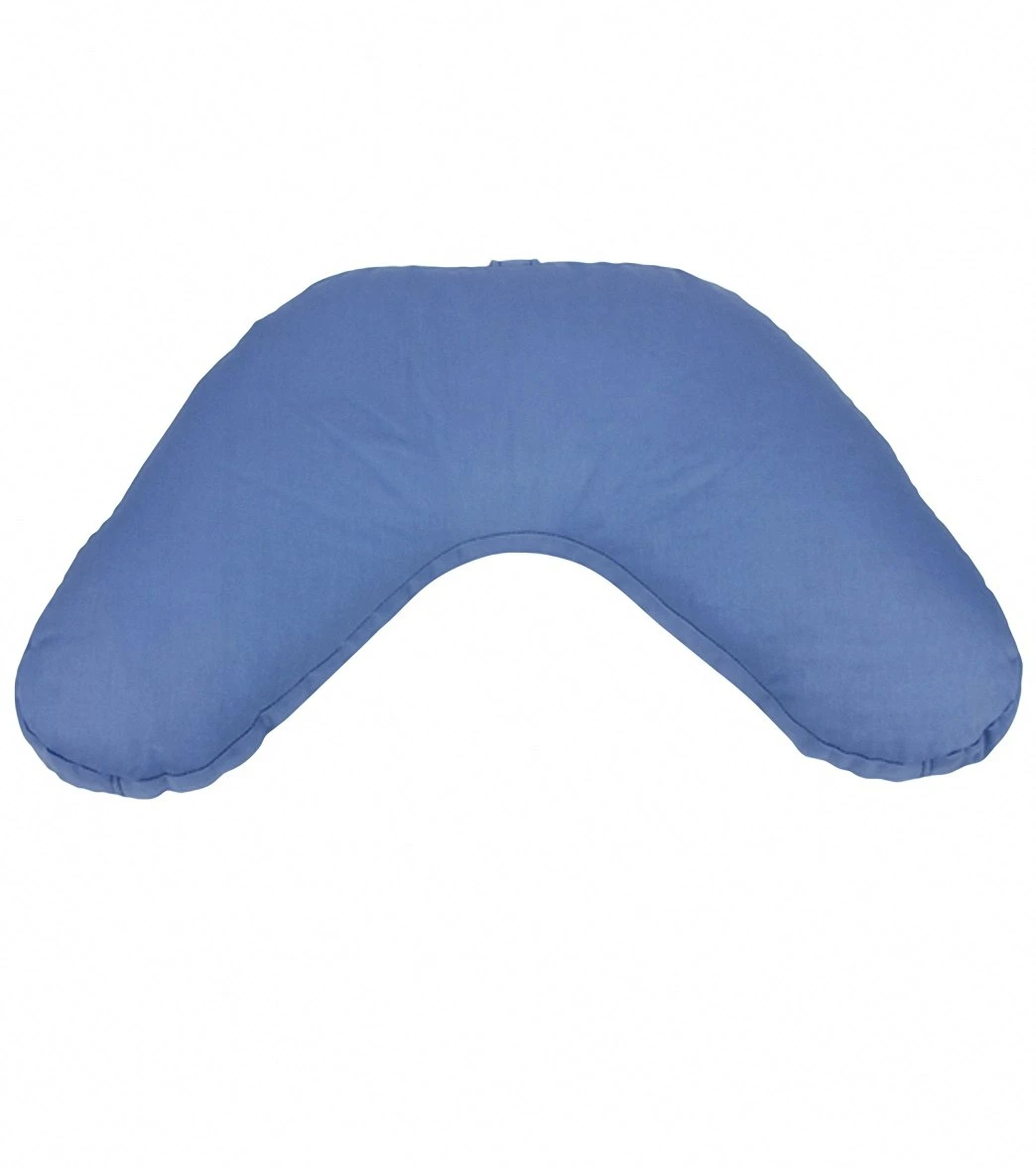 Hugger Mugger V-Shape Yoga Cushion Cornflower 2 Hugger Mugger V-Shape Yoga Cushion Cornflower - Image 2
