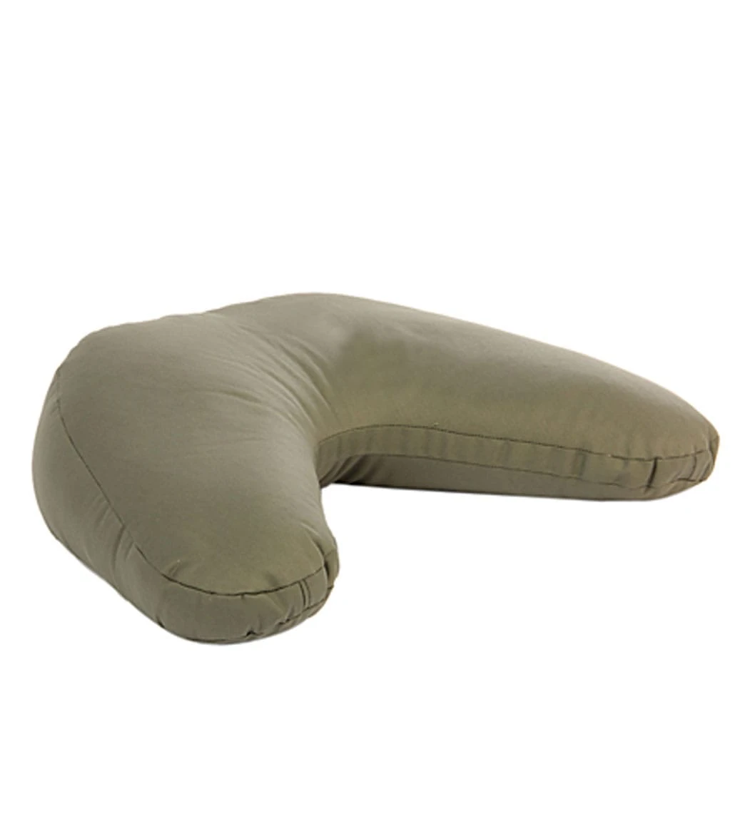 Hugger Mugger V-Shape Yoga Cushion Olive 1 Hugger Mugger V-Shape Yoga Cushion Olive