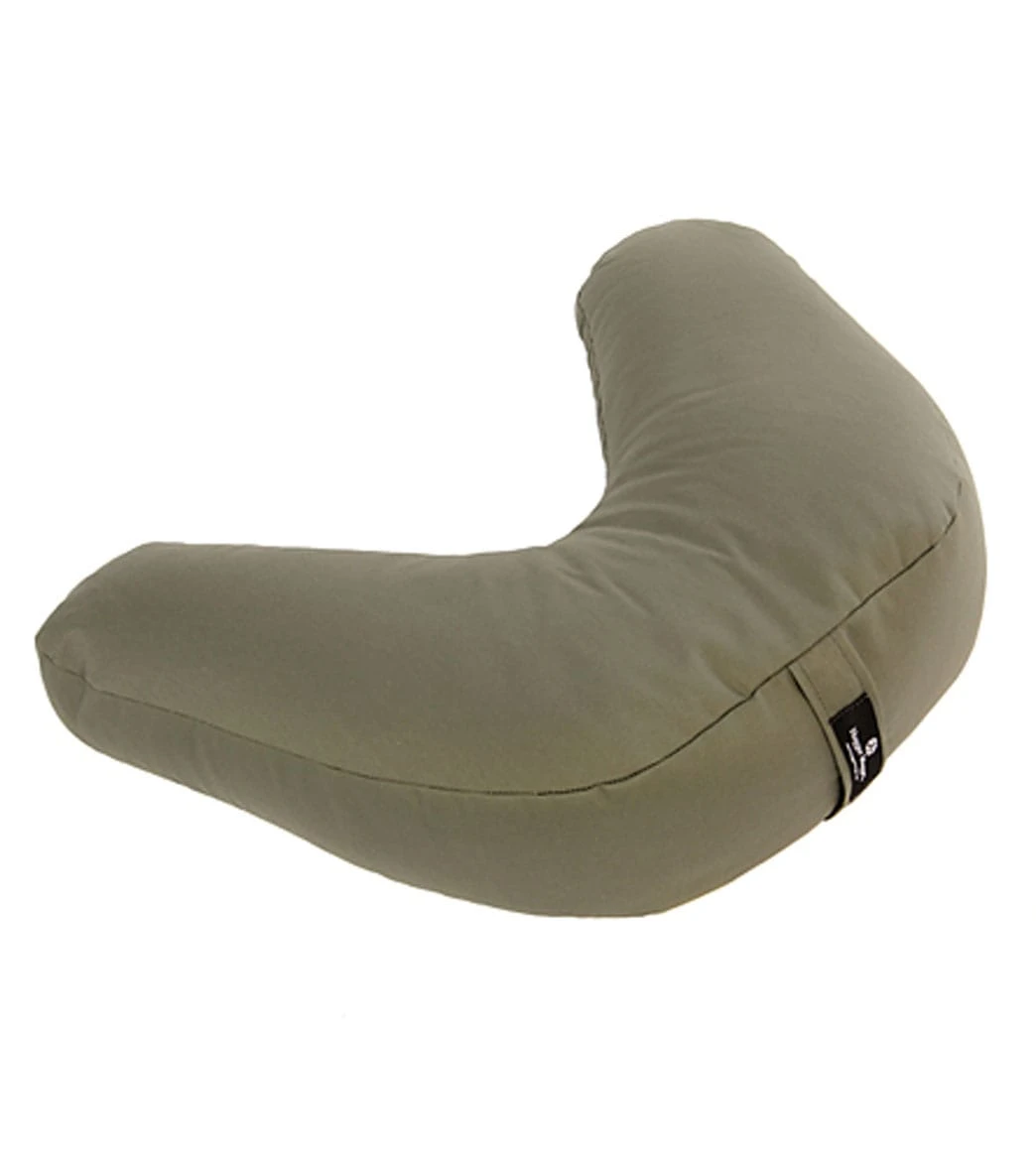 Hugger Mugger V-Shape Yoga Cushion Olive 2 Hugger Mugger V-Shape Yoga Cushion Olive - Image 2