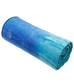 Manduka EQua Yoga Mat Towel Pacific Blue Hand Dye