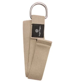 Hugger Mugger D-Ring Cotton Yoga Strap 6' -EVERYDAY YOGA Sales 1740025593891 natural 2a