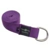 Hugger Mugger D-Ring Cotton Yoga Strap 6' 3 Hugger Mugger D-Ring Cotton Yoga Strap 6' -EVERYDAY YOGA Sales 1740026445859 purple 1a