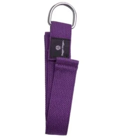 Hugger Mugger D-Ring Cotton Yoga Strap 6' -EVERYDAY YOGA Sales 1740026445859 purple 2a 1