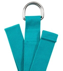 Hugger Mugger D-Ring Cotton Yoga Strap 10' Teal