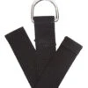 Hugger Mugger D-Ring Cotton Yoga Strap 10' Black -EVERYDAY YOGA Sales 1740029034531 black 2a