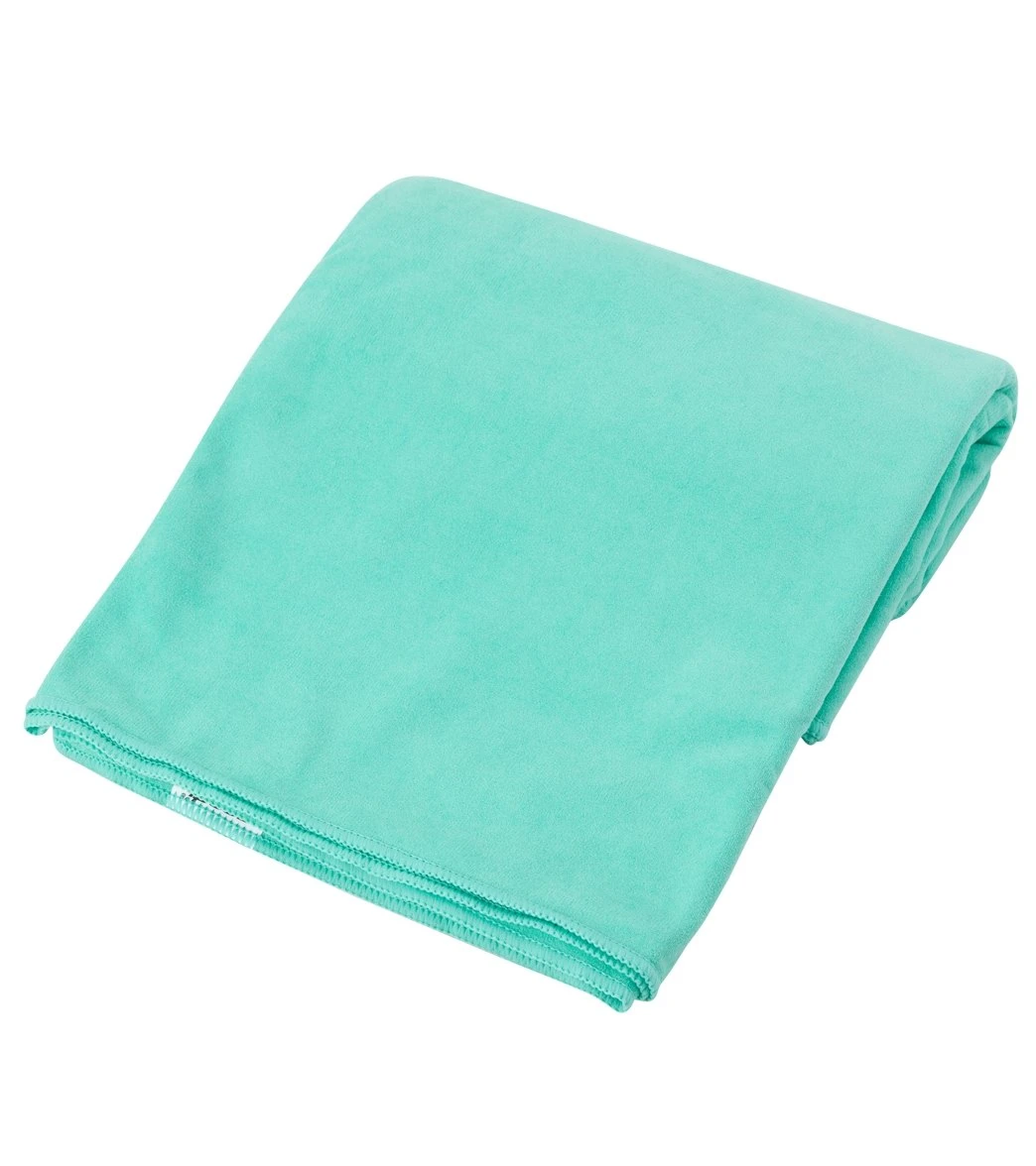 Everyday Yoga Microfiber Mat Towel Light Teal 3 Everyday Yoga Microfiber Mat Towel Light Teal - Image 3