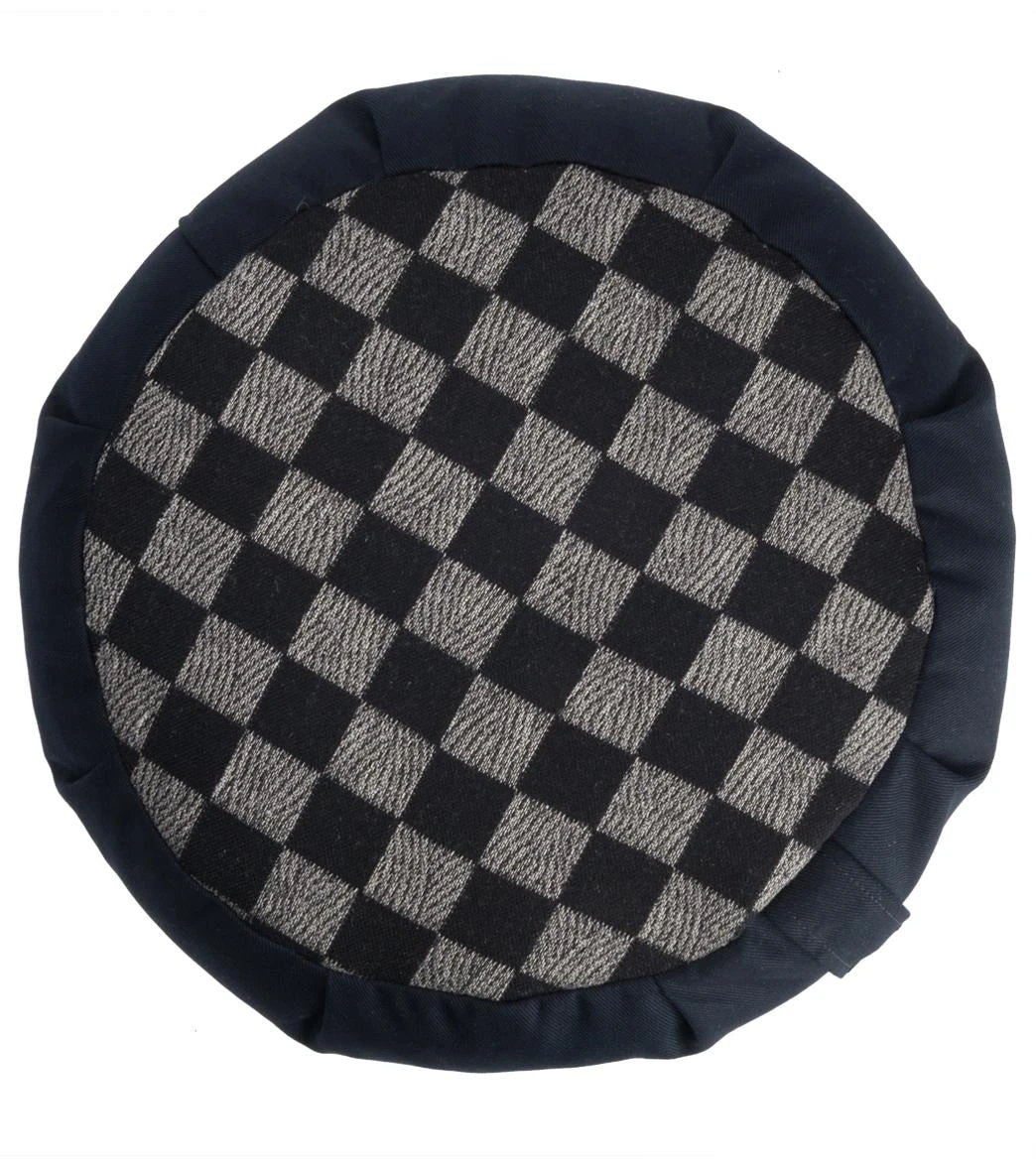 Hugger Mugger Zafu Printed Yoga Meditation Cushion Checkmate 2 Hugger Mugger Zafu Printed Yoga Meditation Cushion Checkmate - Image 2