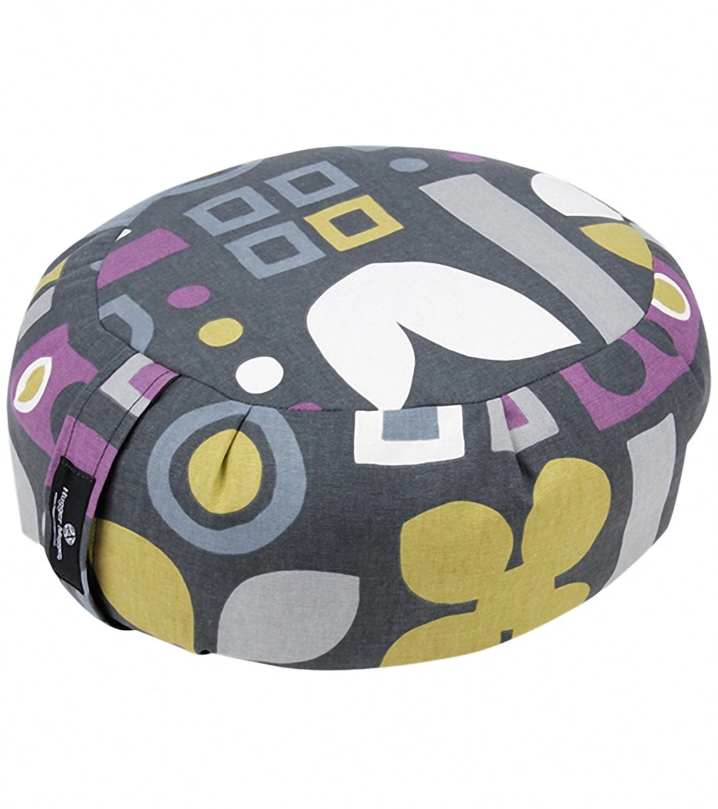 Hugger Mugger Zafu Printed Yoga Meditation Cushion Graphic Graphite 1 Hugger Mugger Zafu Printed Yoga Meditation Cushion Graphic Graphite