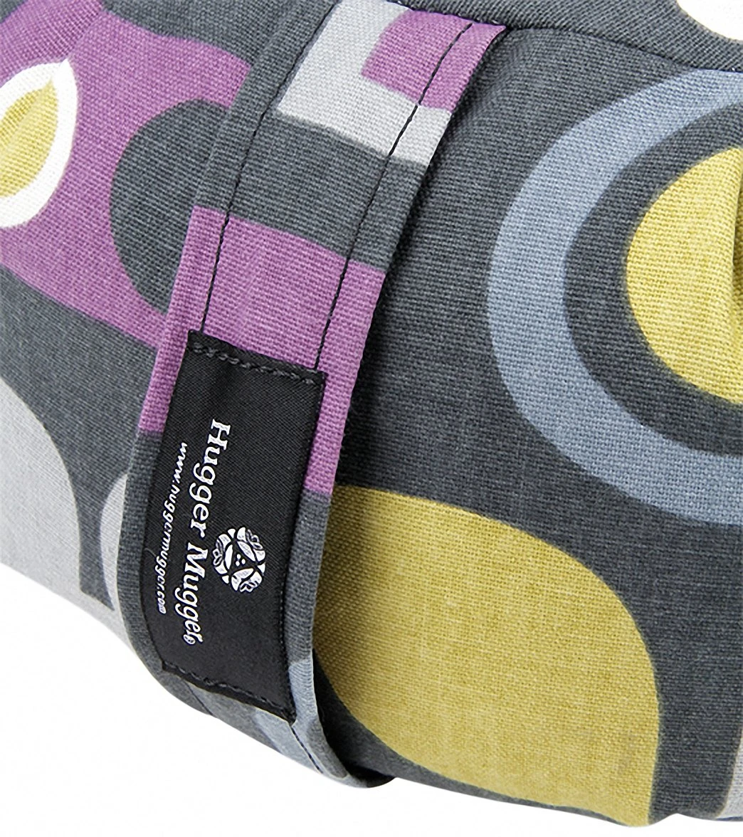 Hugger Mugger Zafu Printed Yoga Meditation Cushion Graphic Graphite 2 Hugger Mugger Zafu Printed Yoga Meditation Cushion Graphic Graphite - Image 2