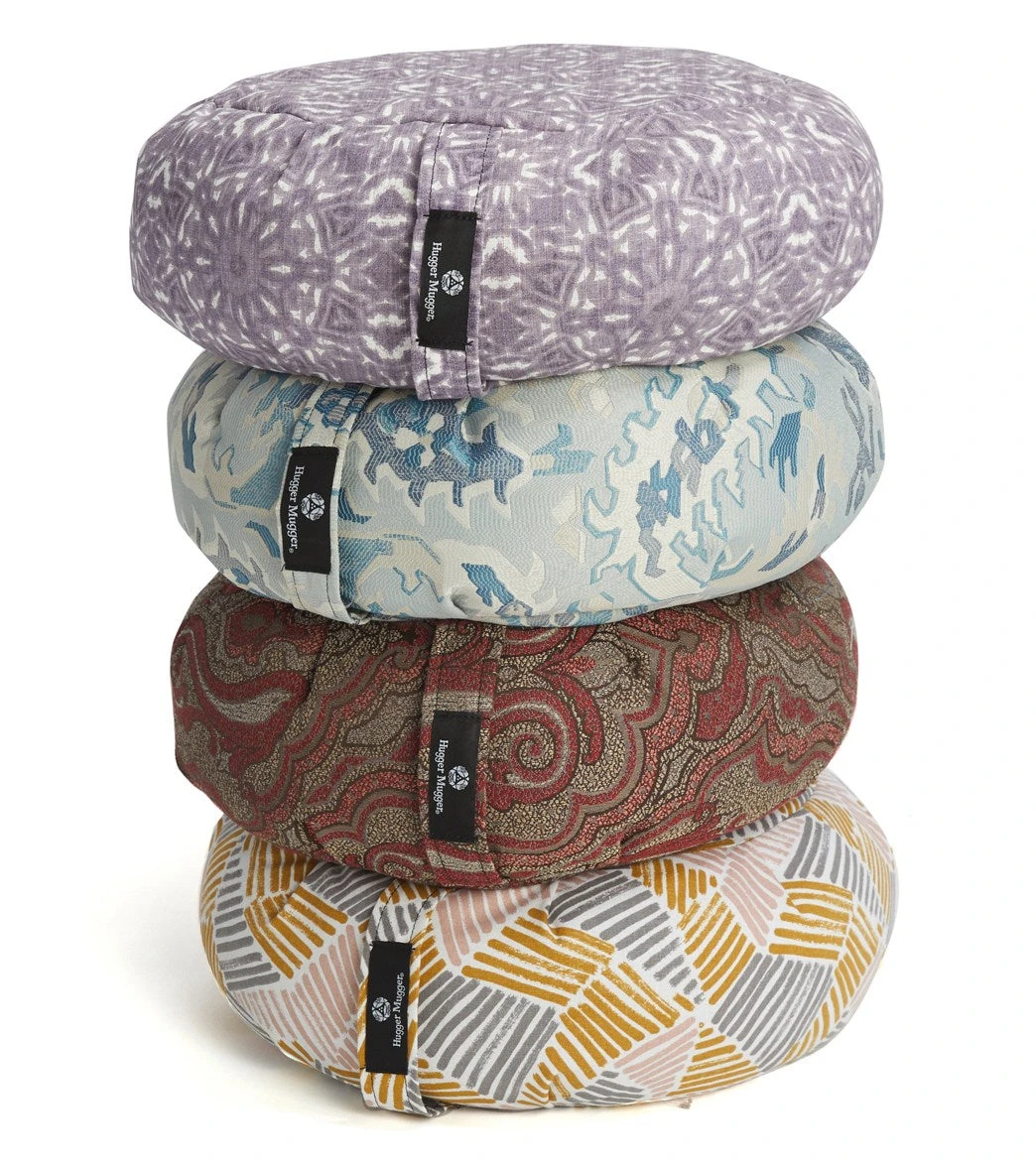 Hugger Mugger Zafu Printed Yoga Meditation Cushion Graphic Graphite 4 Hugger Mugger Zafu Printed Yoga Meditation Cushion Graphic Graphite - Image 4