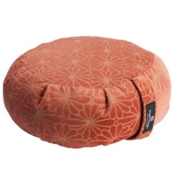 Hugger Mugger Zafu Printed Yoga Meditation Cushion Vintage Sienna