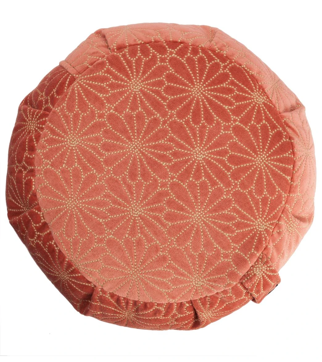 Hugger Mugger Zafu Printed Yoga Meditation Cushion Vintage Sienna 2 Hugger Mugger Zafu Printed Yoga Meditation Cushion Vintage Sienna - Image 2