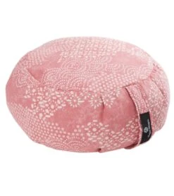 Hugger Mugger Zafu Printed Yoga Meditation Cushion Celestial Pink