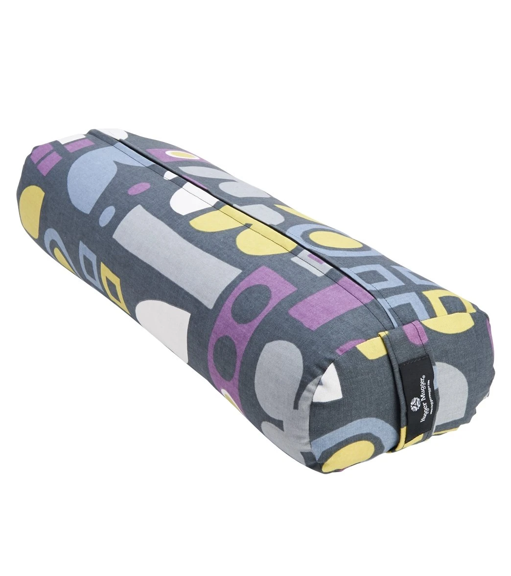 Hugger Mugger Junior Printed Yoga Bolster Graphic Graphite 1 Hugger Mugger Junior Printed Yoga Bolster Graphic Graphite