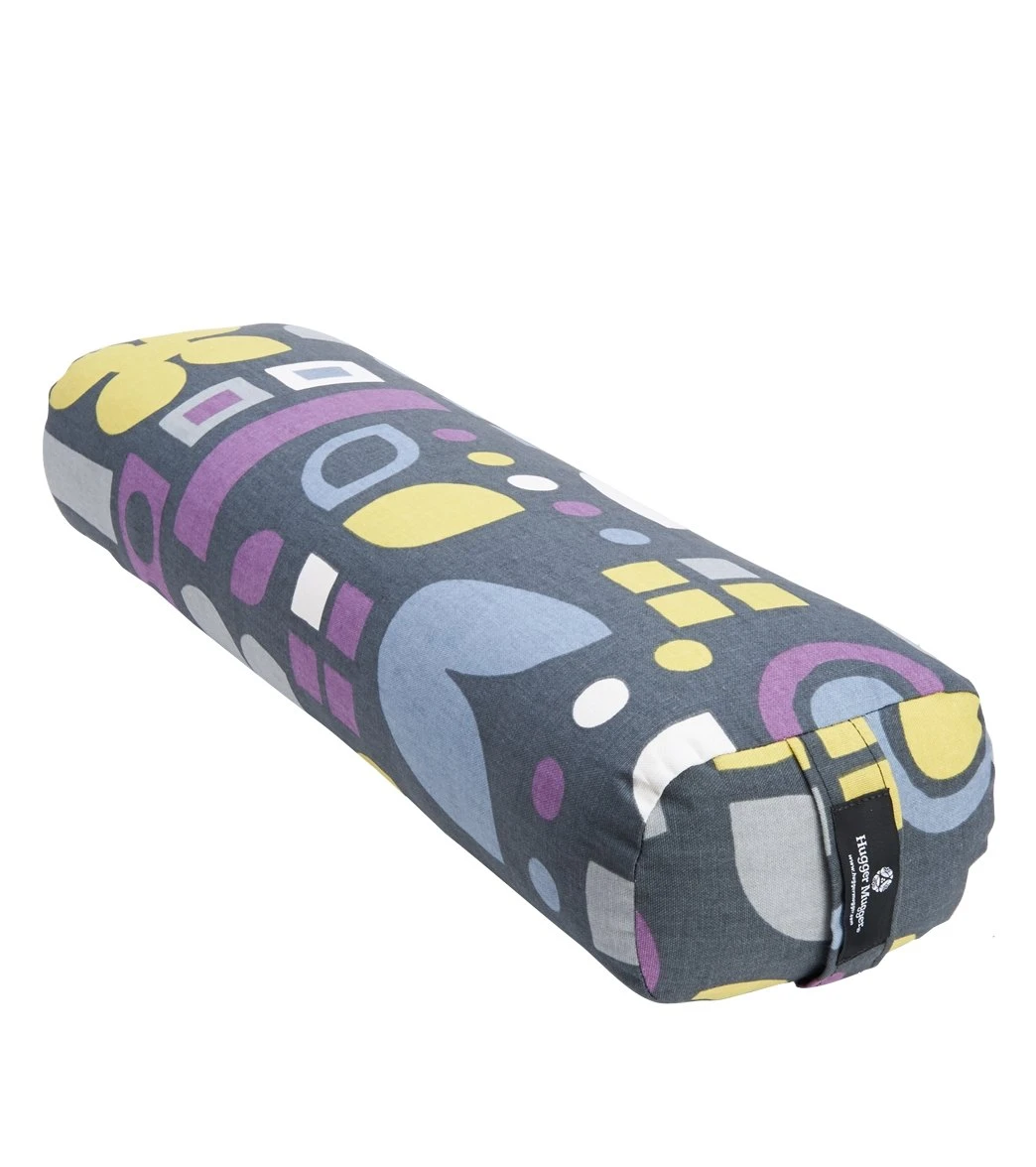 Hugger Mugger Junior Printed Yoga Bolster Graphic Graphite 5 Hugger Mugger Junior Printed Yoga Bolster Graphic Graphite - Image 5