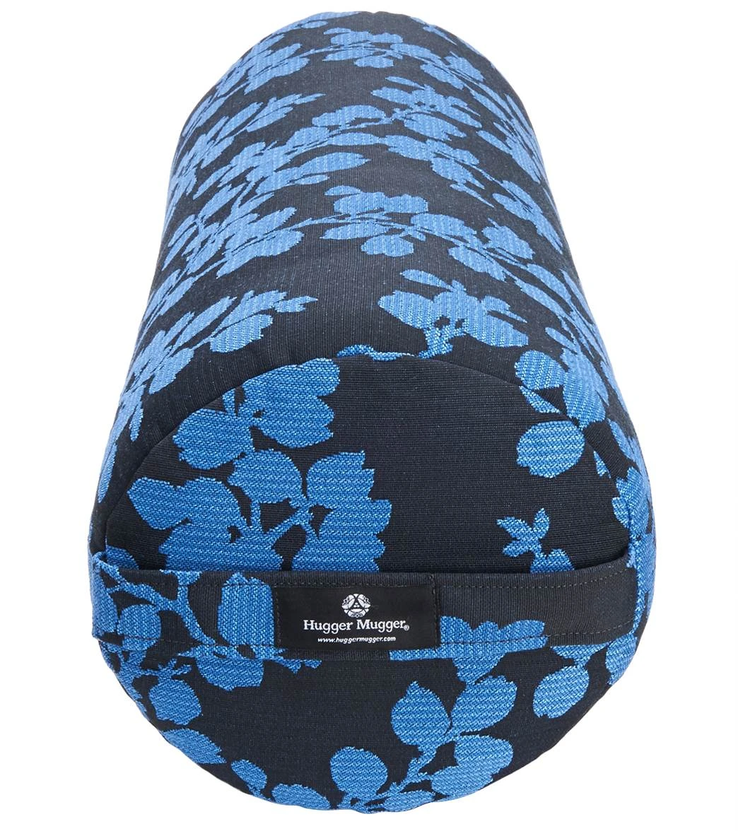 Hugger Mugger Round Printed Yoga Bolster Midnight Vine 2 Hugger Mugger Round Printed Yoga Bolster Midnight Vine - Image 2