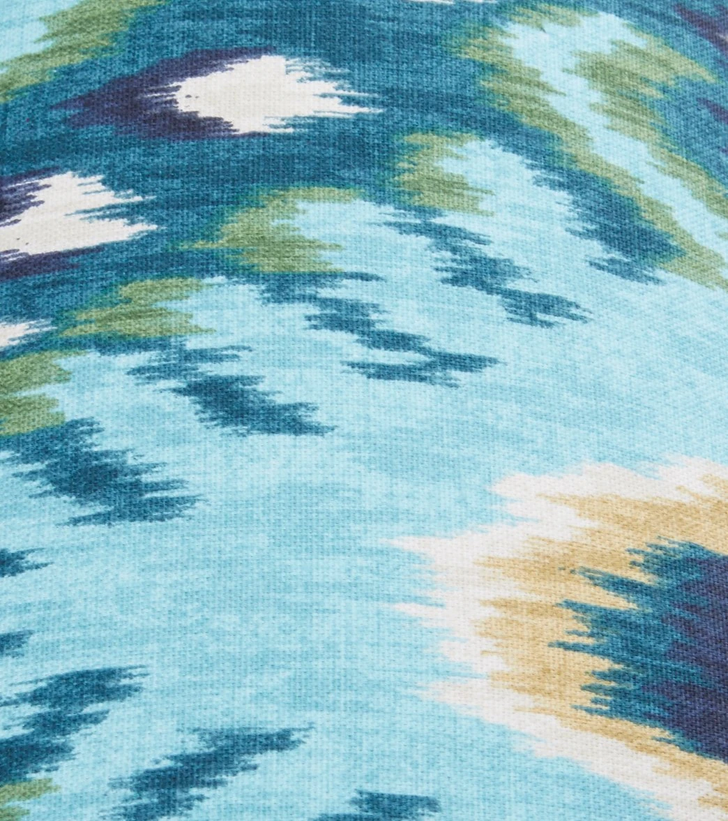 Hugger Mugger Round Printed Yoga Bolster Indigo Ikat 3 Hugger Mugger Round Printed Yoga Bolster Indigo Ikat - Image 3