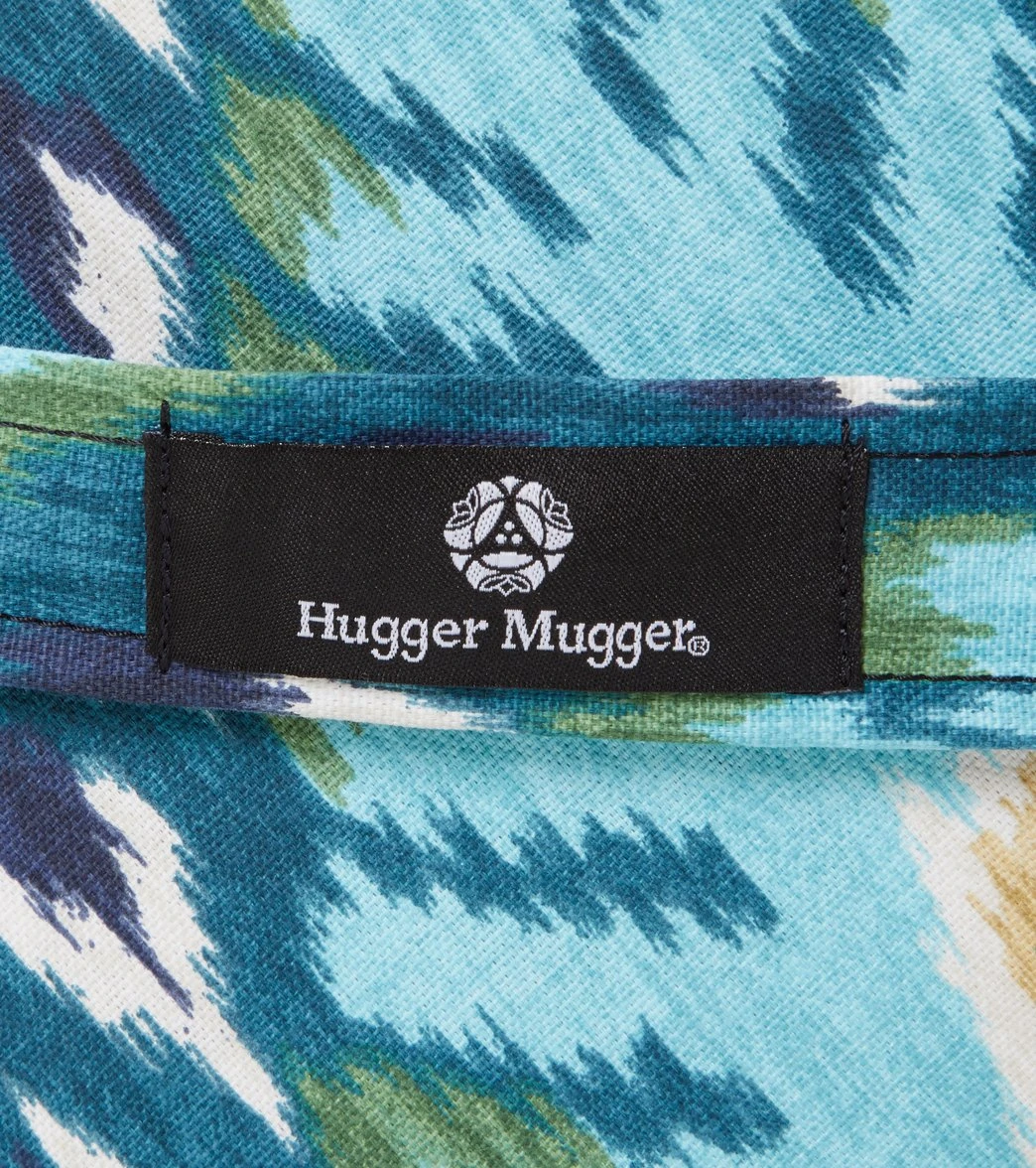Hugger Mugger Round Printed Yoga Bolster Indigo Ikat 4 Hugger Mugger Round Printed Yoga Bolster Indigo Ikat - Image 4
