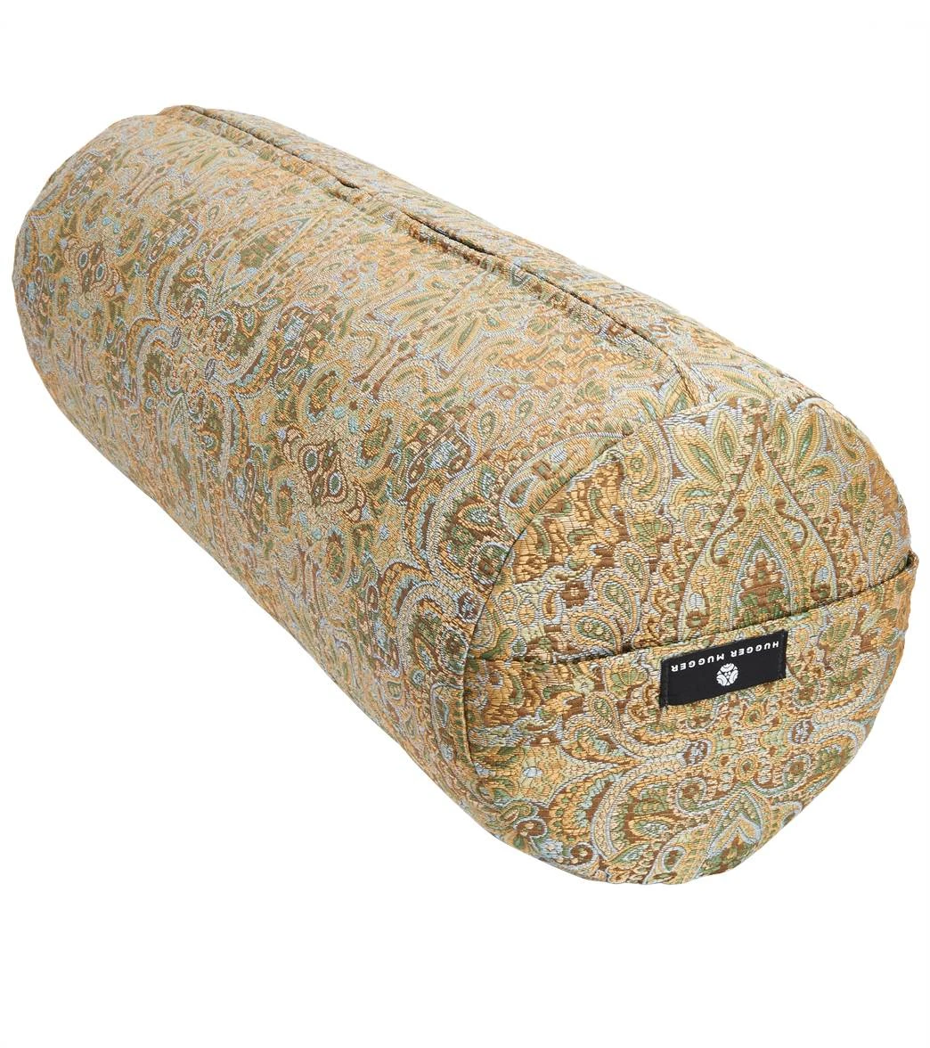 Hugger Mugger Round Printed Yoga Bolster Pashmina Tea 1 Hugger Mugger Round Printed Yoga Bolster Pashmina Tea