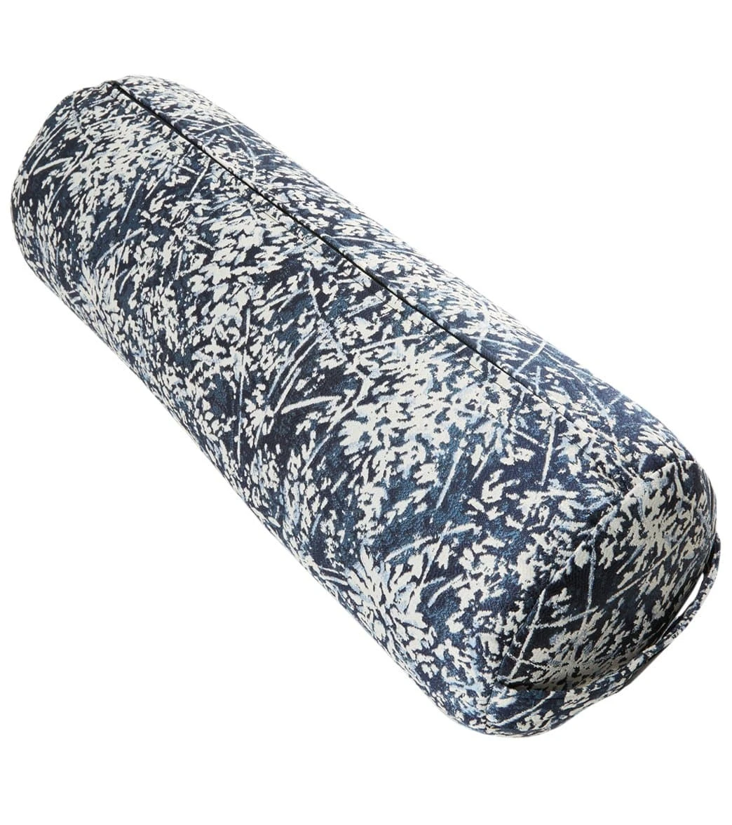 Hugger Mugger Round Printed Yoga Bolster Midnight Flurry 1 Hugger Mugger Round Printed Yoga Bolster Midnight Flurry