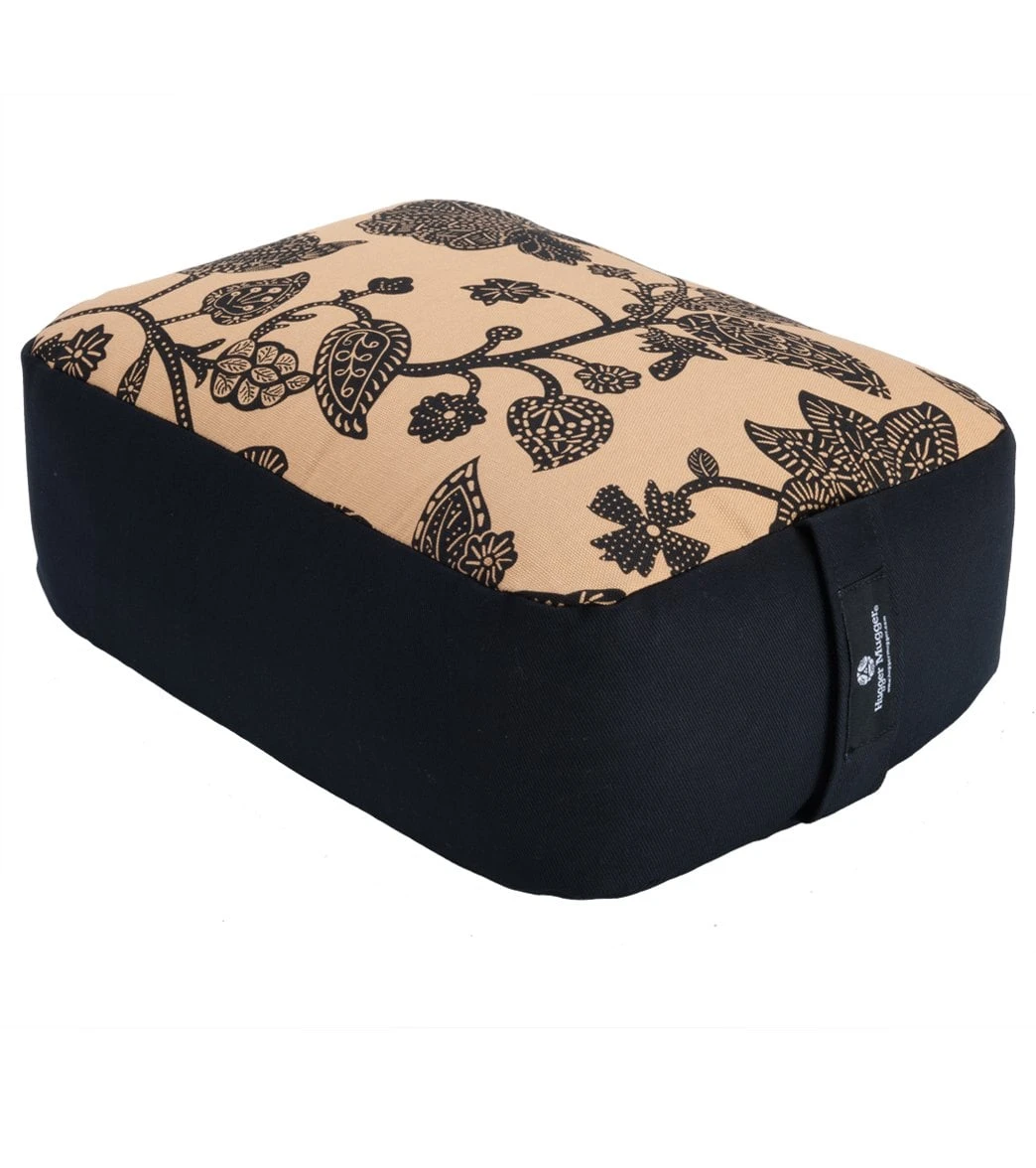 Hugger Mugger Zen Printed Yoga Meditation Cushion Caramel Lotus 3 Hugger Mugger Zen Printed Yoga Meditation Cushion Caramel Lotus - Image 3