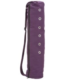 Everyday Yoga Cotton Mat Bag With Inner Pockets Plum -EVERYDAY YOGA Sales 1740083560483 plum