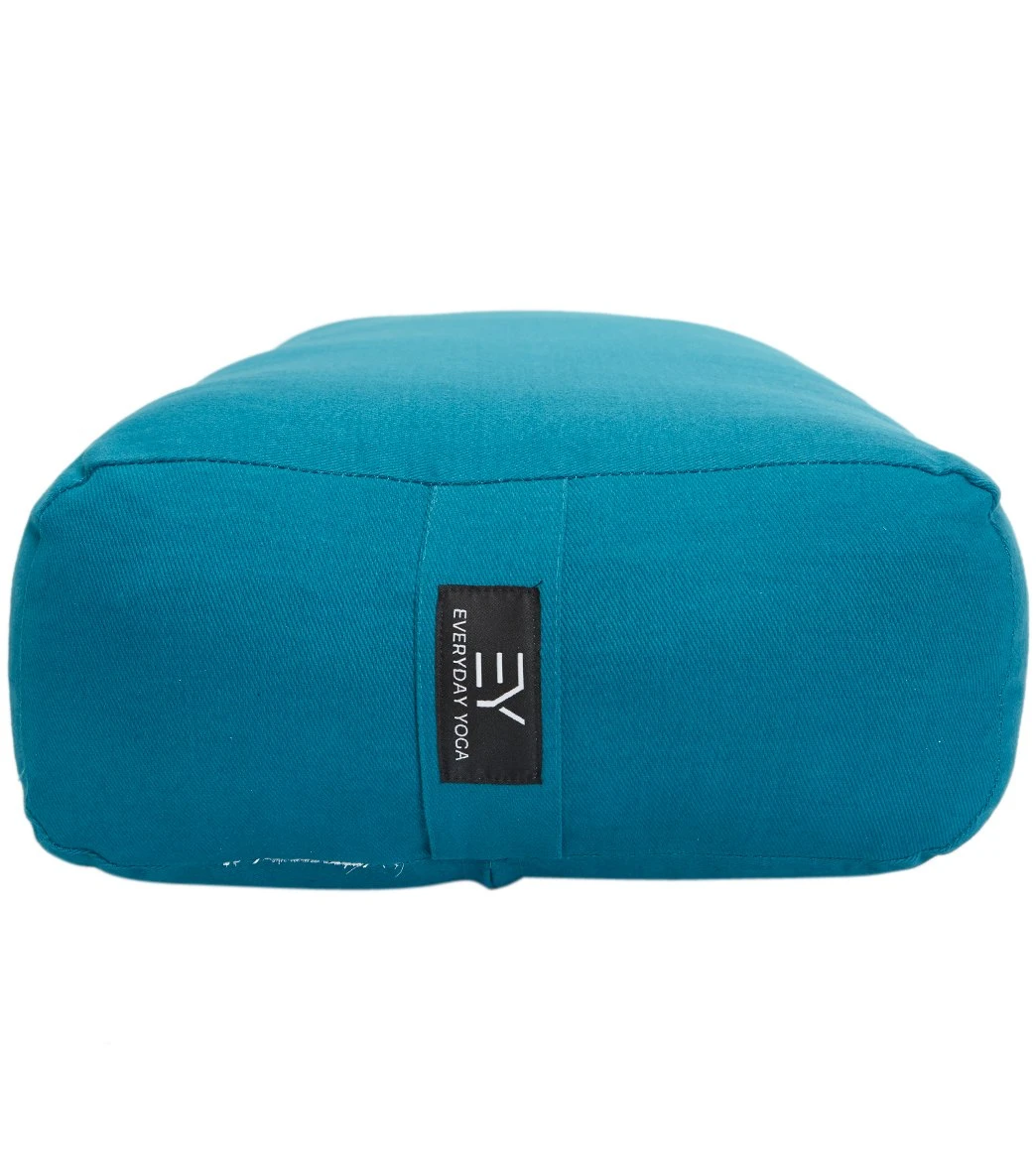 Everyday Yoga High Impact Cotton Rectangular Yoga Bolster Peacock 3 Everyday Yoga High Impact Cotton Rectangular Yoga Bolster Peacock - Image 3