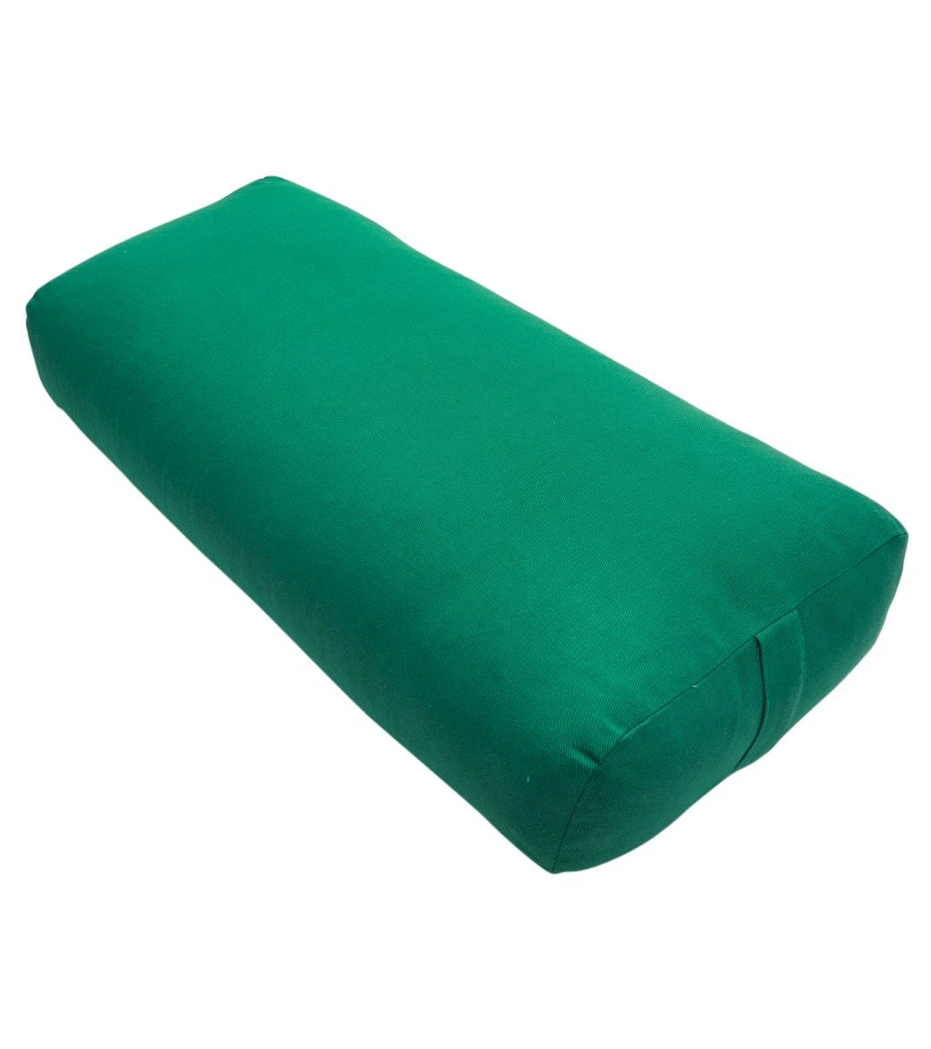 Everyday Yoga High Impact Cotton Rectangular Yoga Bolster Kale 1 Everyday Yoga High Impact Cotton Rectangular Yoga Bolster Kale