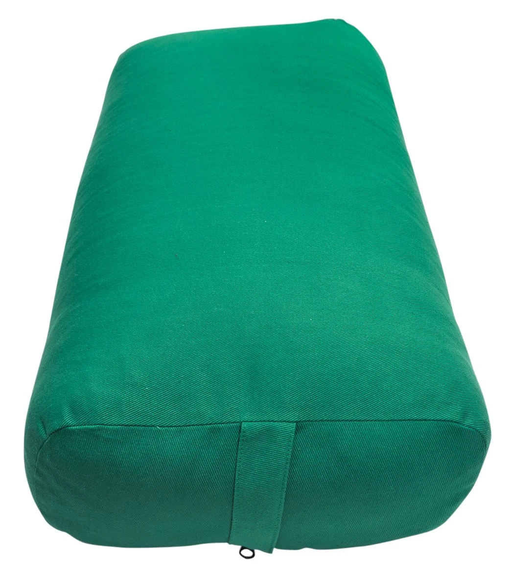 Everyday Yoga High Impact Cotton Rectangular Yoga Bolster Kale 3 Everyday Yoga High Impact Cotton Rectangular Yoga Bolster Kale - Image 3