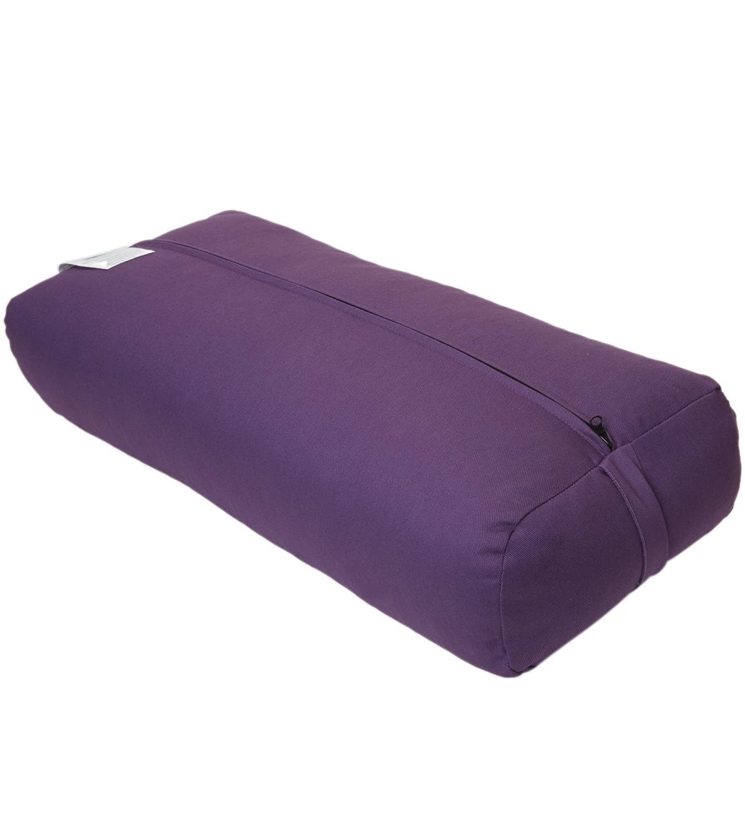 Everyday Yoga High Impact Cotton Rectangular Yoga Bolster Plum 2 Everyday Yoga High Impact Cotton Rectangular Yoga Bolster Plum - Image 2