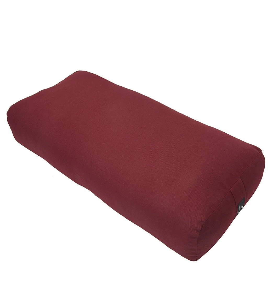 Everyday Yoga High Impact Cotton Rectangular Yoga Bolster Merlot 1 Everyday Yoga High Impact Cotton Rectangular Yoga Bolster Merlot