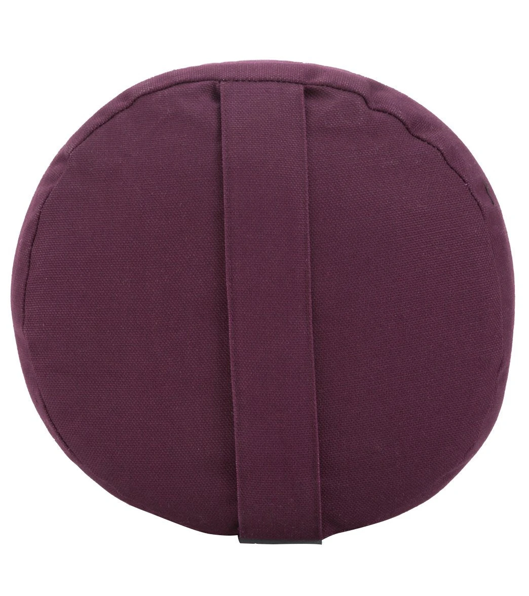 Halfmoon Cylindrical Yoga Bolster Aubergine 4 Halfmoon Cylindrical Yoga Bolster Aubergine - Image 4