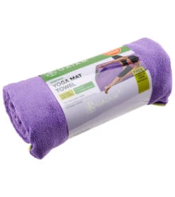 Gaiam Stay Put Yoga Mat Towel -EVERYDAY YOGA Sales 1740227084323 purple 5a