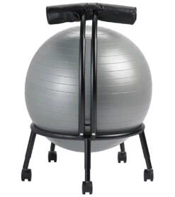 Gaiam Custom Fit Balance Yoga Ball Chair Grey