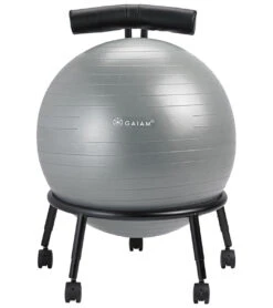 Gaiam Custom Fit Balance Yoga Ball Chair -EVERYDAY YOGA Sales 1740231901219 grey 3a