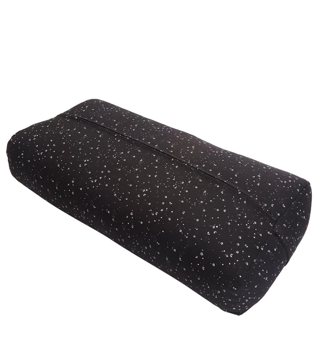 Everyday Yoga High Impact Stardust Cotton Rectangular Yoga Bolster Black Stardust 2 Everyday Yoga High Impact Stardust Cotton Rectangular Yoga Bolster Black Stardust - Image 2