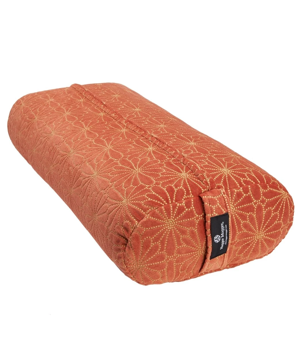Hugger Mugger Standard Printed Yoga Bolster Vintage Sienna 1 Hugger Mugger Standard Printed Yoga Bolster Vintage Sienna