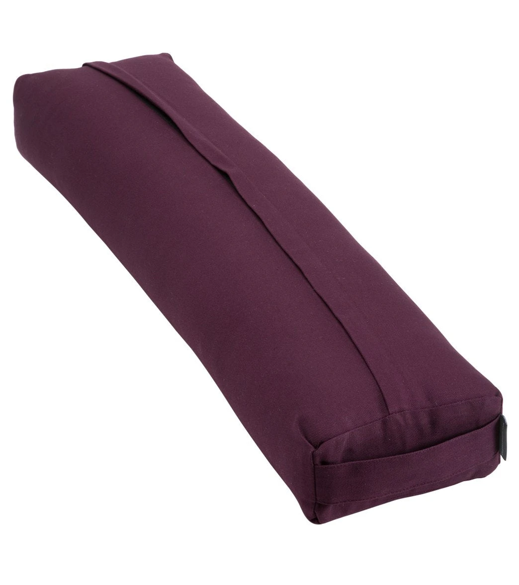 Halfmoon Prana Yoga Bolster Aubergine 2 Halfmoon Prana Yoga Bolster Aubergine - Image 2