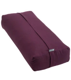 Halfmoon Rectangular Yoga Bolster Aubergine