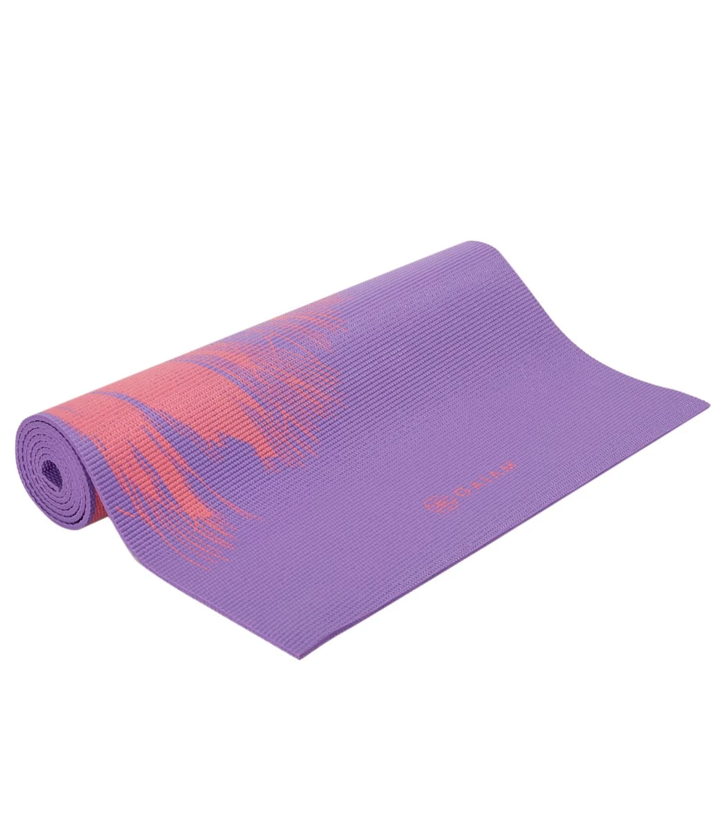 Gaiam Reversible Dandelion Roar Printed Yoga Mat 68" 6mm Extra Thick 2 Gaiam Reversible Dandelion Roar Printed Yoga Mat 68" 6mm Extra Thick - Image 2