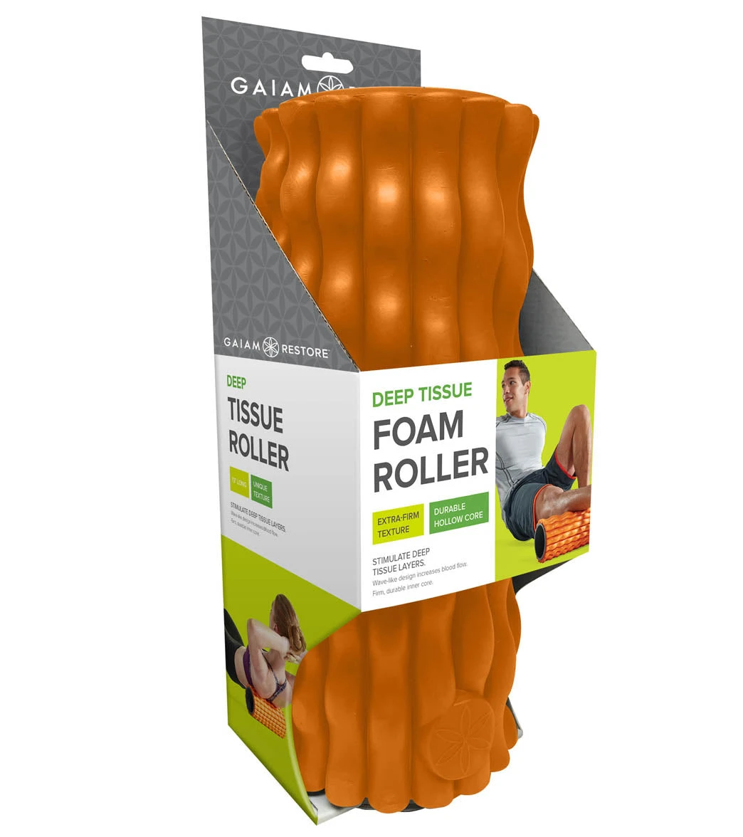 Gaiam Restore Deep Tissue Foam Roller (13" X 6" Diameter) 1 Gaiam Restore Deep Tissue Foam Roller (13" X 6" Diameter)