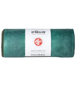 Manduka EQua Yoga Mat Towel Camo Green Tie Dye