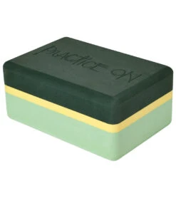 Manduka Recycled Foam Yoga Block Green Ash Stripe -EVERYDAY YOGA Sales 1847680335907 greenashstripe 3a