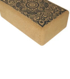 Yoga Design Lab Mandala Cork Yoga Block 3 Inch -EVERYDAY YOGA Sales 4377771147307 mandalablack 4a 1